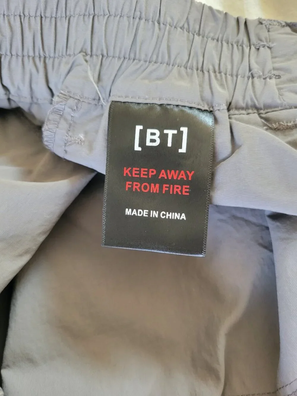 Blacktailor N1 Relaxed Cargo Pants Gray 100% Nylon Streetwear Gorpcore Sz 30